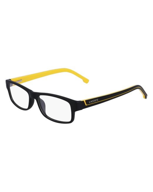 Lacoste Black L2707 002 Optical Frames Injected Squared Normal Photochromatic for men