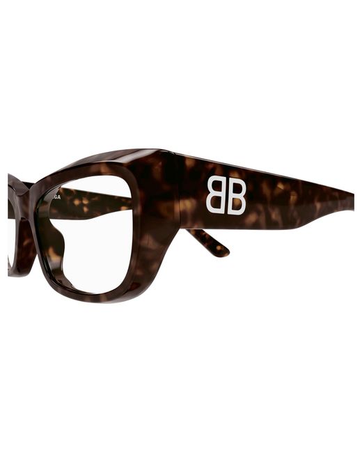 Balenciaga Black Bb0399O 002 Optical Frames Acetate Transparent Squared