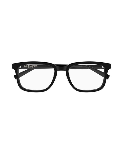 Saint Laurent Black Sl 916/F 001 Optical Frames Acetate Transparent Squared