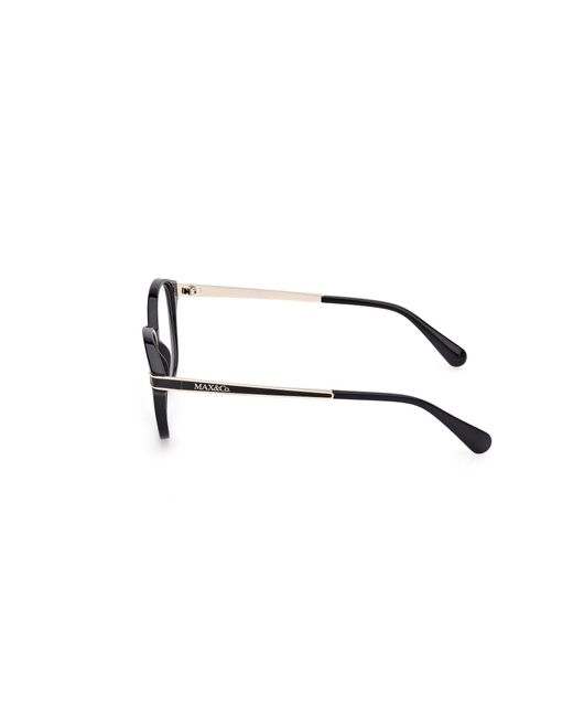 MAX&Co. Black Mo5171 001 Optical Frames Injected Round Normal