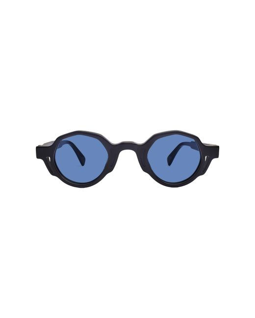 Xlab Blue Itaca Sunglasses Acetate G15 Geometric Polarized