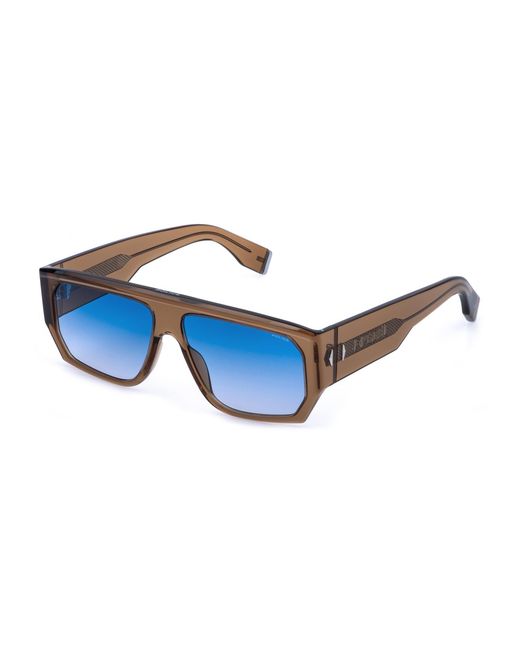 Police Black Splr81E G.O.A.T. 5 06A6 Sunglasses Acetate Squared Anti-Glare Nuanced for men