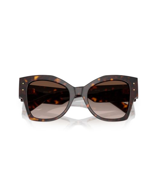 Dolce & Gabbana Black Dg4478 502/13 Sunglasses Acetate Cat Eye Normal Shaded