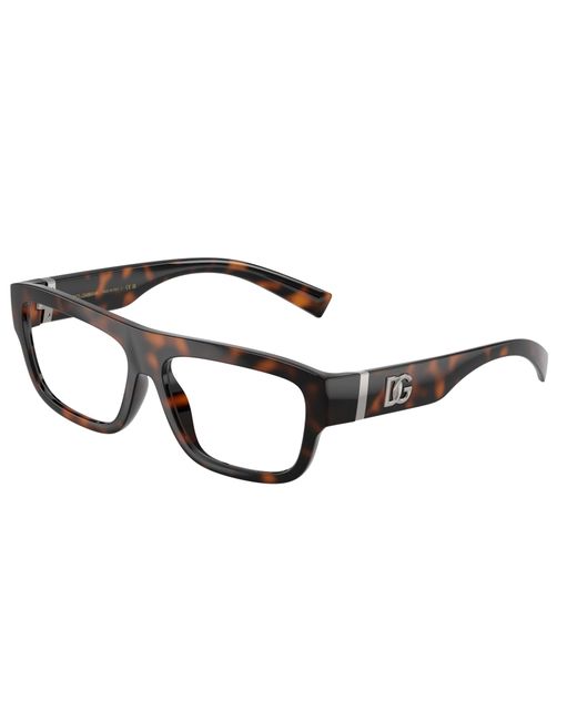 Dolce & Gabbana Black Dg5114 502 Optical Frames Injected Transparent Squared Normal for men