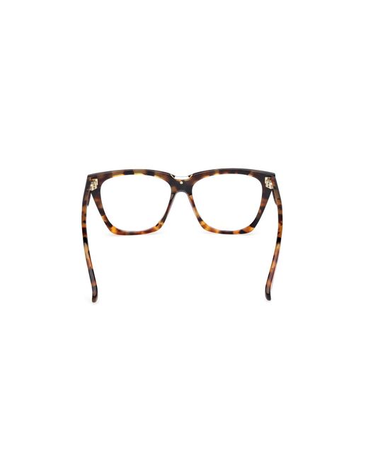 Max Mara Black Mm5188-B 056 Optical Frames Acetate Geometric Normal