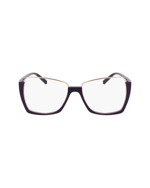 Karl Lagerfeld Black Kl355 500 Optical Frames Metal Squared Normal Normal