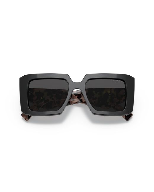 Prada Black Pr 23Ys 1Ab5S0 Sunglasses Acetate Squared Normal