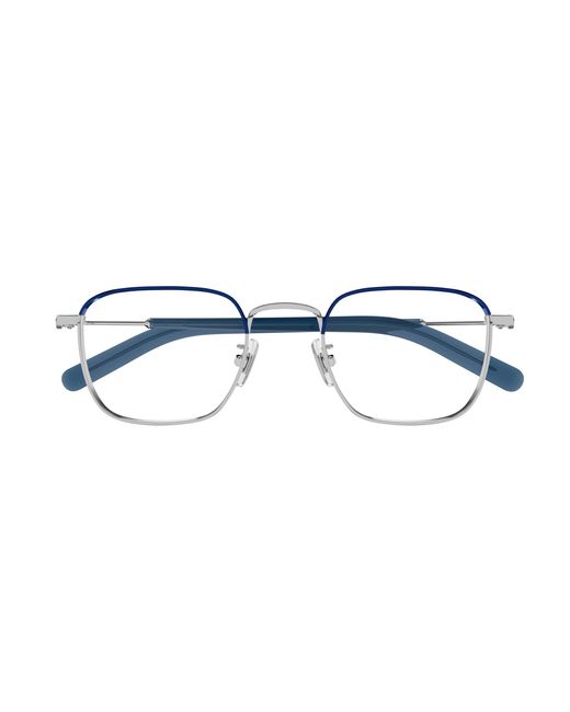 Montblanc Black Mb0389O 009 Optical Frames Metal Transparent Squared for men