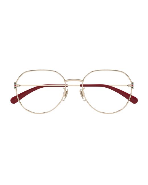 Gucci Black Gg1675Ok 003 Optical Frames Metal Transparent Round