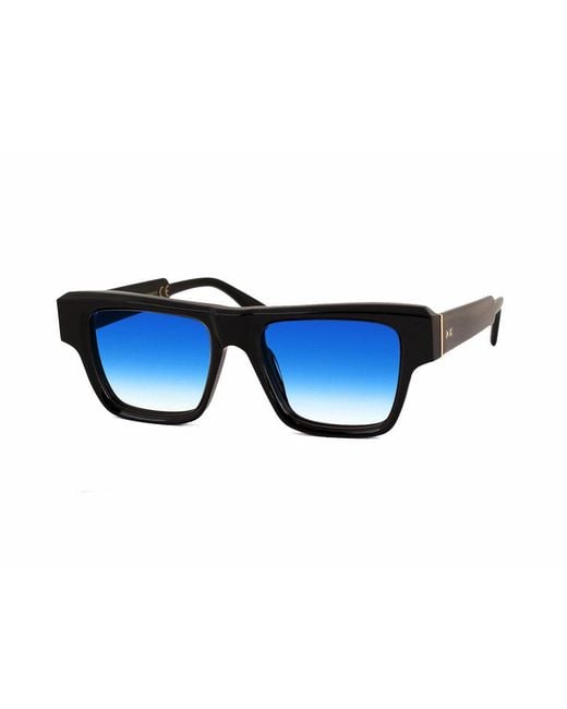 Xlab Blue Carney Sunglasses Acetate Light Squared Shaded for men