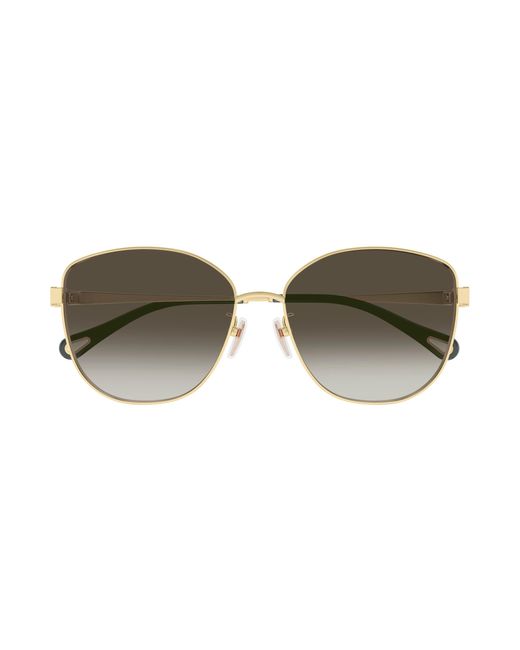 Chloé Black Ch0306Sk 003 Sunglasses Metal Squared