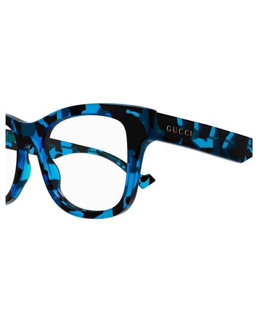 Gucci Black Gg1332O 006 Optical Frames Acetate Squared for men