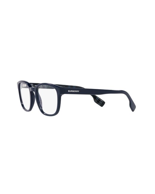 Burberry Black Be2344 Edison 4076 Optical Frames Acetate Transparent Squared Normal for men