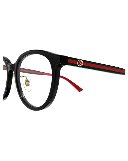 Gucci Black Gg1867Ok 004 Optical Frames Acetate Transparent Round