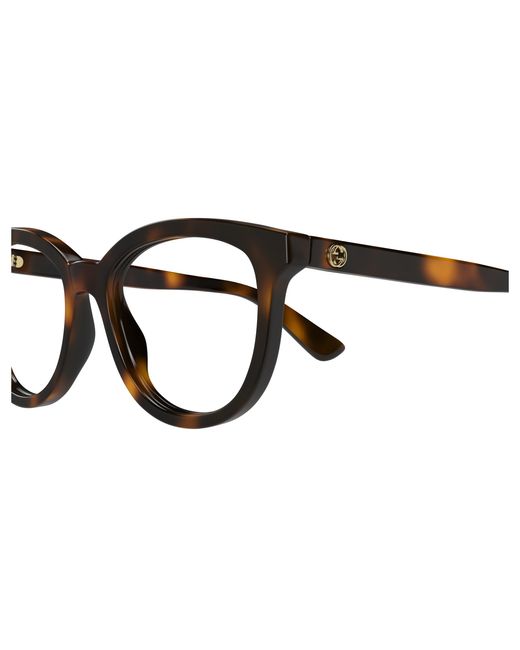 Gucci Black Gg1687O 002 Optical Frames Acetate Transparent Cat Eye