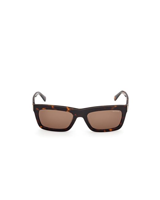 Guess Black Gu00212 52E Sunglasses Acetate Squared Normal for men