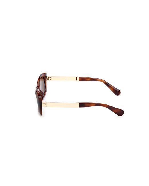 MAX&Co. Black Mo0144 52E Sunglasses Injected Squared Normal