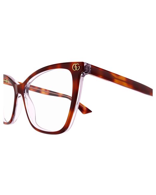 Gucci Black Gg1817O 004 Optical Frames Acetate Transparent Cat Eye
