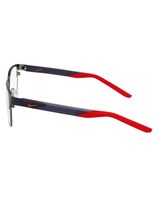 Nike Black 8156 039 Optical Frames Metal Squared Normal Normal for men