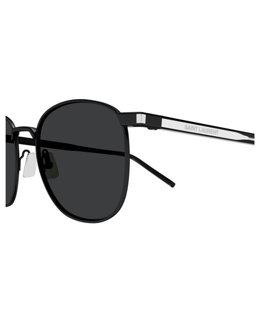 Saint Laurent Black Sl 747 001 Sunglasses Metal Round
