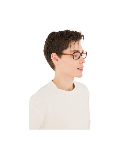 Retrosuperfuture Black Qjp Numero 151 Tabacco Optical Frames Acetate Squared