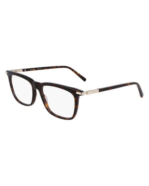 Ferragamo Black Sf3007 242 Optical Frames Acetate Squared Normal for men