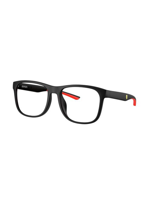 FERRARI SCUDERIA Black Fz8014D 504 Optical Frames Injected Squared Normal