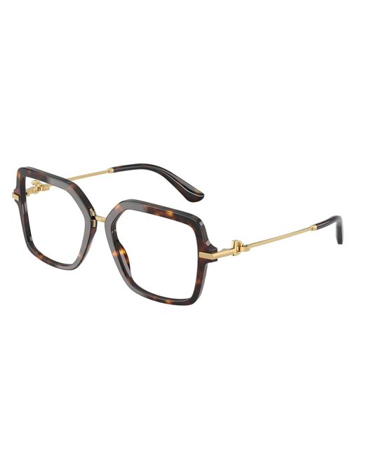 Dolce & Gabbana Black Dg3396 502 Optical Frames Acetate Squared Normal
