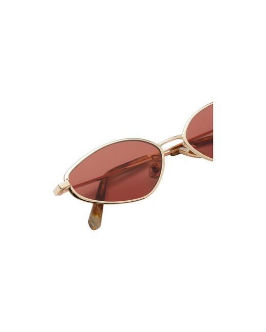Retrosuperfuture Black 9Ii Zyra Sunglasses Metal Geometric Normal