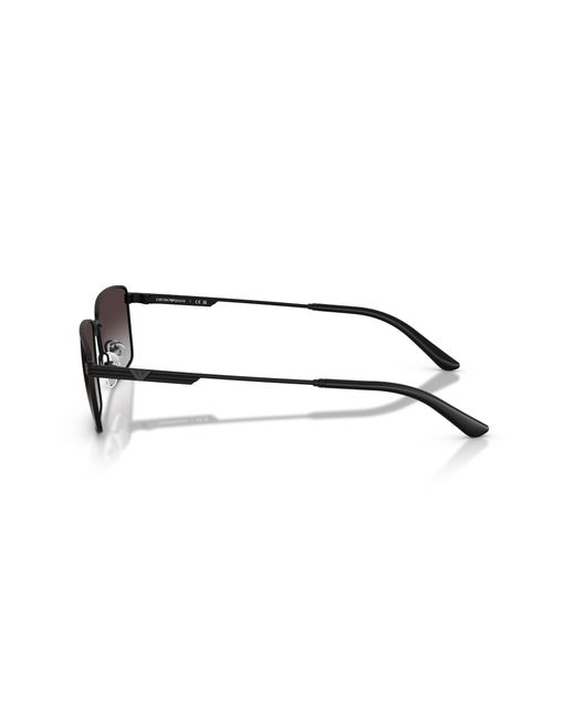Emporio Armani Black Ea2169 30018G Sunglasses Metal Squared Normal Shaded for men