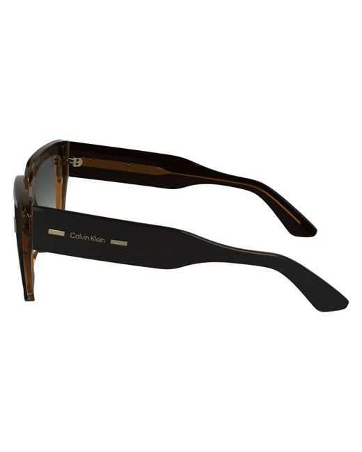 Calvin Klein Black Ck24533S 002 Sunglasses Acetate Squared Normal Shaded