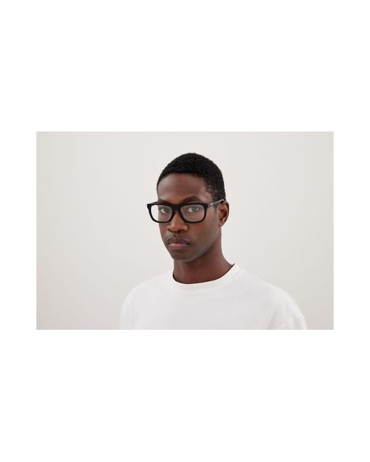 Balenciaga Black Bb0498O 001 Optical Frames Acetate Transparent Squared for men