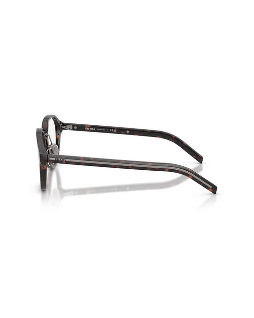 Prada Black Pr C05V 17N1O1 Optical Frames Acetate Pantos Normal for men