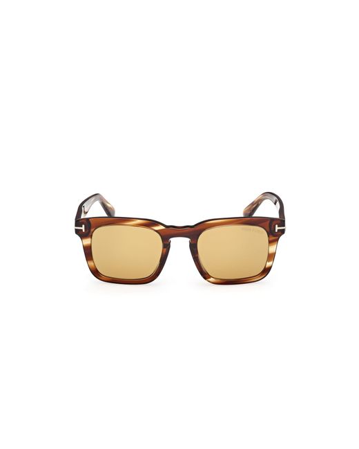 Tom Ford Black Ft0751 Dax 53E Sunglasses Acetate Squared Normal for men