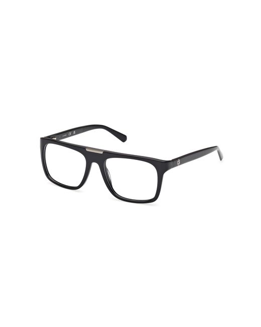 Guess Black Gu50328 001 Optical Frames Acetate Squared Normal for men