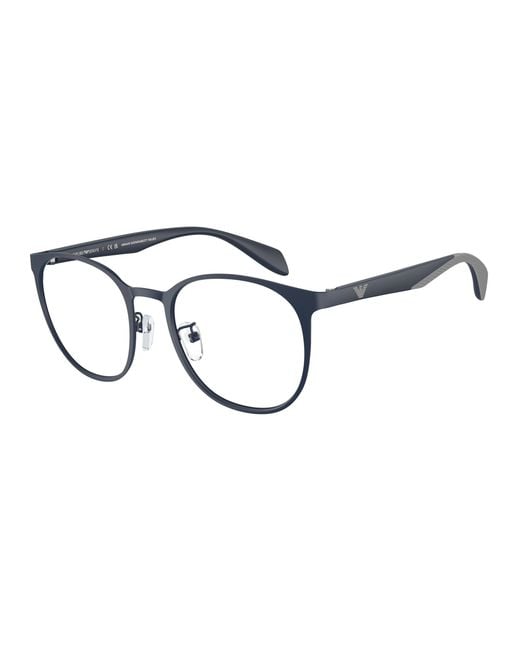 Emporio Armani Black Ea1148 3018 Optical Frames Metal Transparent Pantos Normal for men
