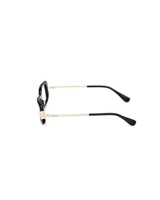 Max Mara Black Mm5224 001 Optical Frames Acetate Squared Normal