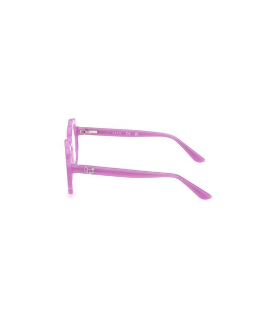 Guess Black Gu50142 083 Optical Frames Acetate Round Normal