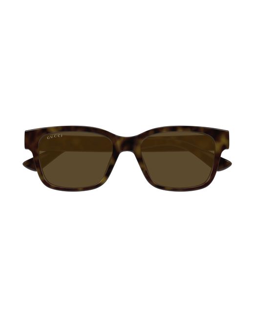 Gucci Black Gg1716S 002 Sunglasses Injected Squared for men