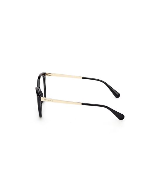 MAX&Co. Black Mo5200 001 Optical Frames Injected Round Normal