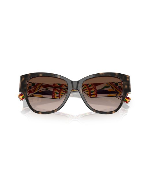 Dolce & Gabbana Black Dg4449 321713 Sunglasses Acetate Butterfly Normal Shaded