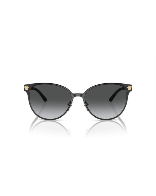 Versace Black Ve2168 1377T3 Sunglasses Metal Pantos Polarized Shaded