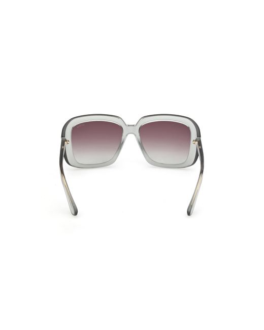 Guess Black Gu00288 93T Sunglasses Injected Bordeaux Squared Normal