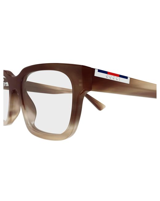 Gucci Black Gg1961O 004 Optical Frames Acetate Transparent Squared for men