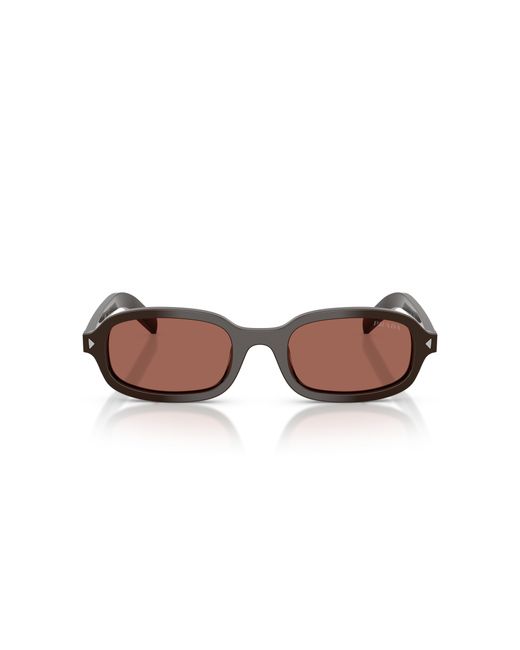 Prada Black Pr D06S 27I20W Sunglasses Acetate Round Normal