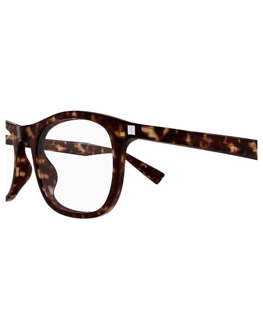 Saint Laurent Black Sl 811 002 Optical Frames Acetate Transparent Squared