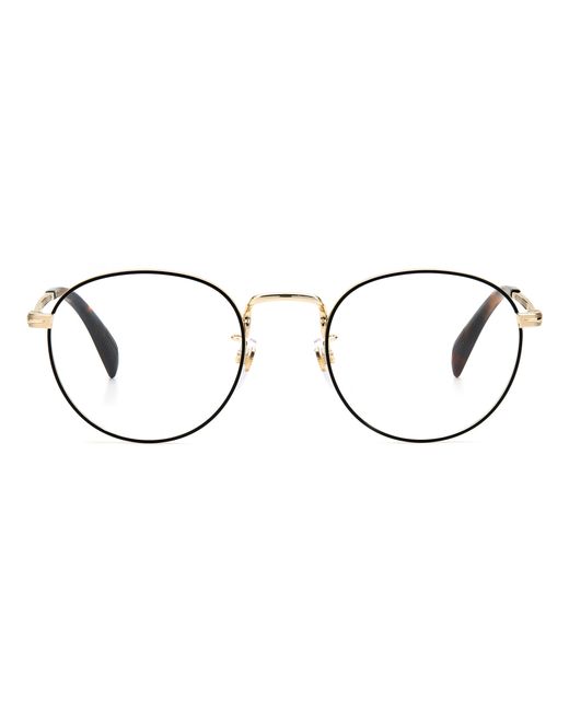 David Beckham Black Db 1015 Rhl Optical Frames Metal Round for men