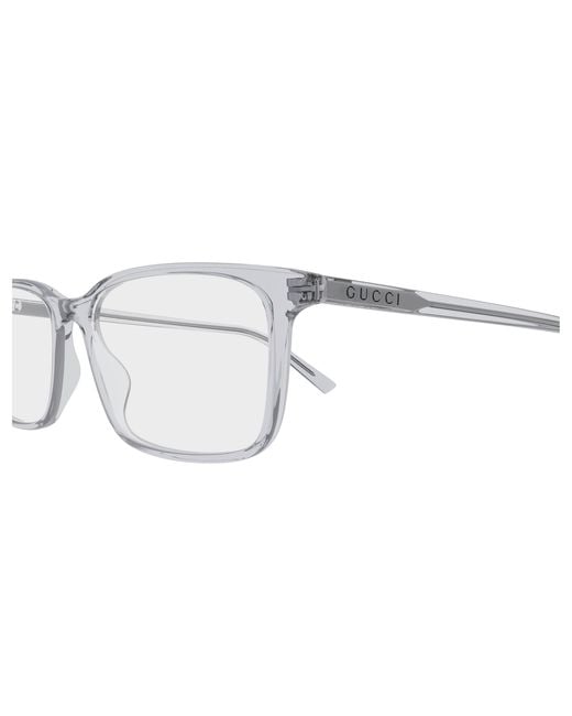 Gucci Black Gg1997O 008 Optical Frames Acetate Squared for men
