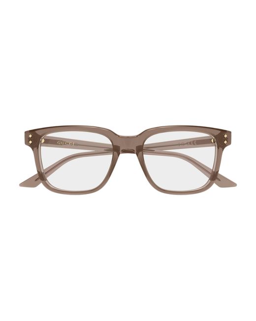 Gucci Black Gg2131O 011 Optical Frames Acetate Transparent Squared for men