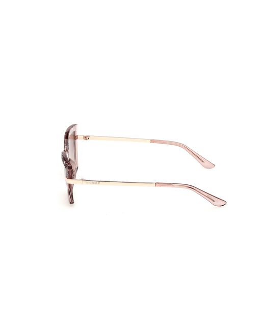 Guess Black Gu00216 57F Sunglasses Injected Squared Normal